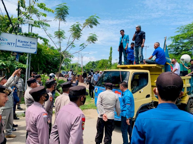 Polres Mabar Kerahkan 90 Personil Amankan Aksi Demonstrasi Penolakan Kenaikan NJOP