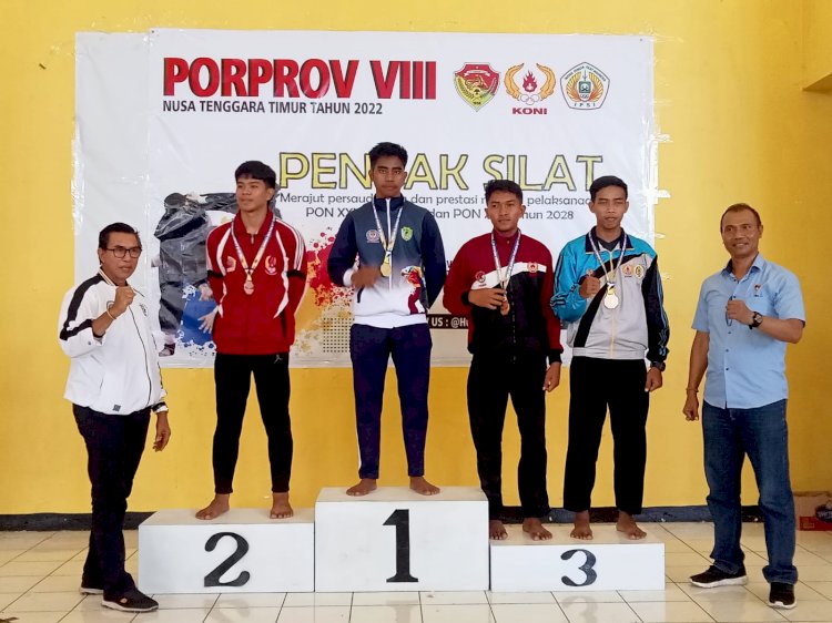 Kisah Anggota Polres Manggarai Barat Sumbang Medali Emas Cabor Pencak Silat Porprov VIII NTT 2022