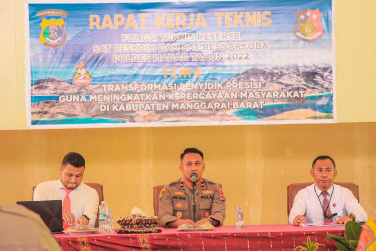 Buka Rakernis Fungsi Teknis Reserse dan Narkoba, Ini Penegasan Wakapolres