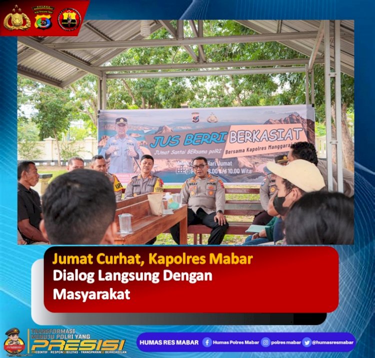 Jumat Curhat, Kapolres Mabar  Dialog Langsung Dengan Masyarakat