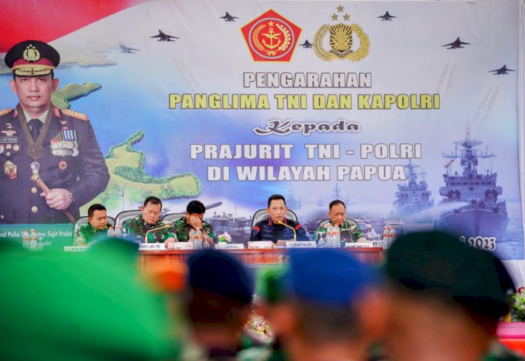 Kapolri Tegaskan TNI-Polri Kawal Seluruh Kebijakan Pemerintah Terkait Pembangunan Papua