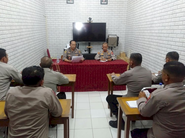 Kunjungi Polres Mabar, Biro SDM Polda NTT Laksanakan Kegiatan Supervisi