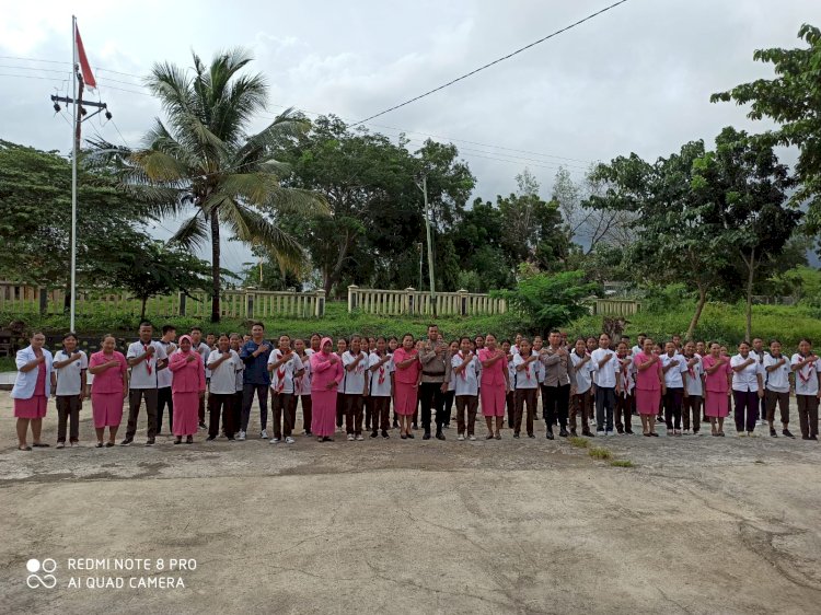 Cegah Stunting, Polsek Lembor Gandeng Saka Bhayangkara