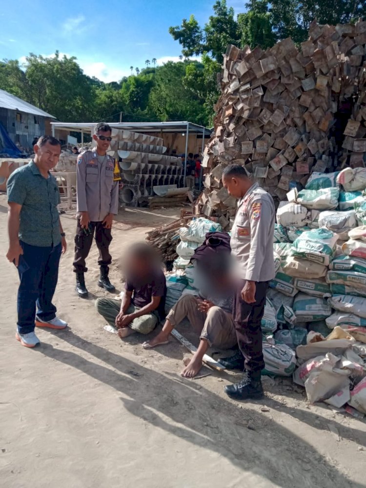 Curi Plat Tembaga, Buruh Bangunan diamankan Polisi di Labuan Bajo