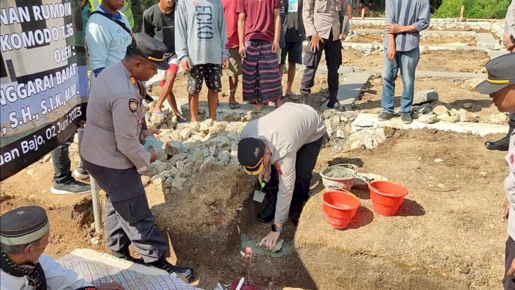 Polsek Komodo Bangun 4 Unit Rumah Dinas Untuk Anggota