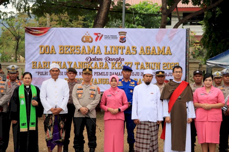 Hari Bhayangkara Ke-77, Polisi Gelar Doa Bersama Lintas Agama di Labuan Bajo