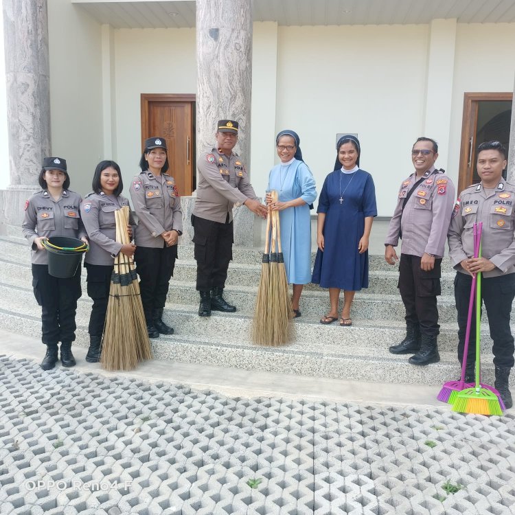 Upaya Cooling System, Polisi Silaturahmi Hingga Bagikan Sarana Kontak Ditempat Ibadah