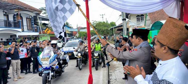 Bahagianya Warga Ciamis dapat Bantuan Sumur Bor dan  Paket Sembako dari Operasi NCS Polri