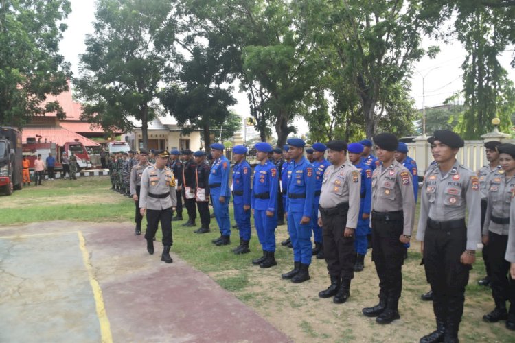 Kapolres Mabar Pimpin Apel Gelar Pasukan Siaga Bencana di Labuan Bajo