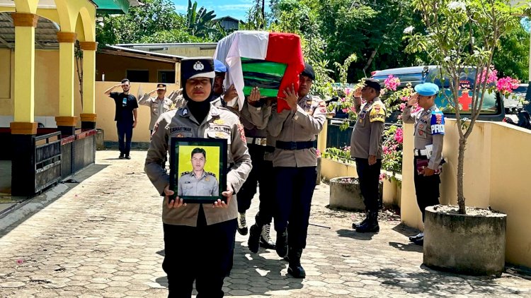 Meninggal Dunia, Personil Polres Mabar di Terbangkan Menuju Alor