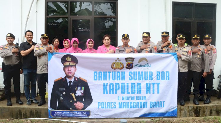 Tingkatkan Akses Air Bersih, Fasilitas Sumur Bor Bantuan Kapolda NTT Diresmikan di Labuan Bajo