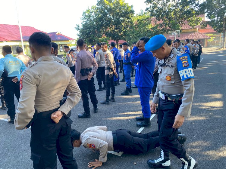 Konsisten! Polres Mabar Gelar Razia Berantas Judi Online di Kalangan Personel
