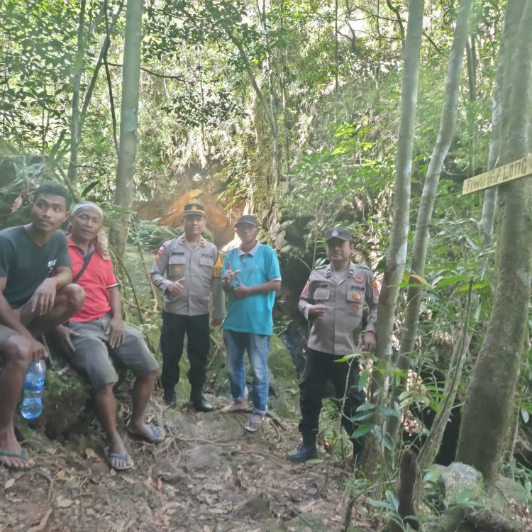 Sinergi Polsek Sano Nggoang dan Pengelola Wisata Wae Lolos Jamin Keselamatan Wisatawan