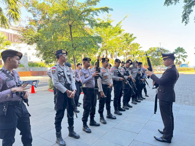 Kesiapsiagaan Sat Pamobvit Polres Mabar Jaga Objek Vital Labuan Bajo