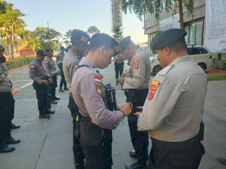 Kesiapsiagaan Sat Pamobvit Polres Mabar Jaga Objek Vital Labuan Bajo