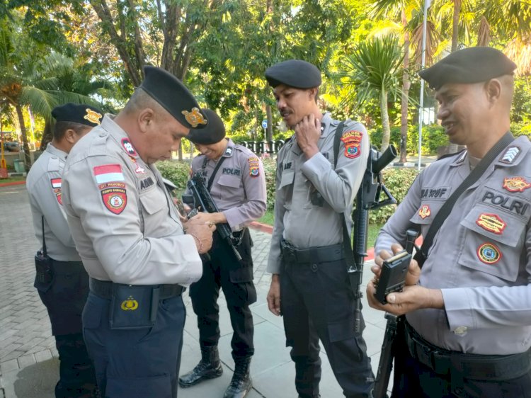 Kesiapsiagaan Sat Pamobvit Polres Mabar Jaga Objek Vital Labuan Bajo
