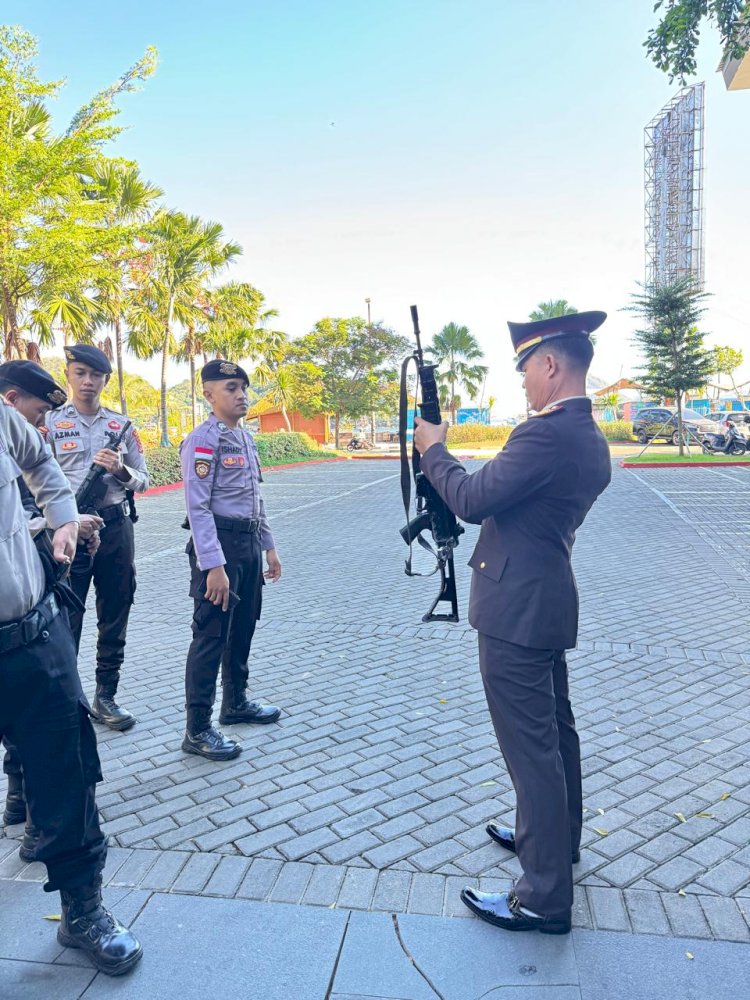 Kesiapsiagaan Sat Pamobvit Polres Mabar Jaga Objek Vital Labuan Bajo