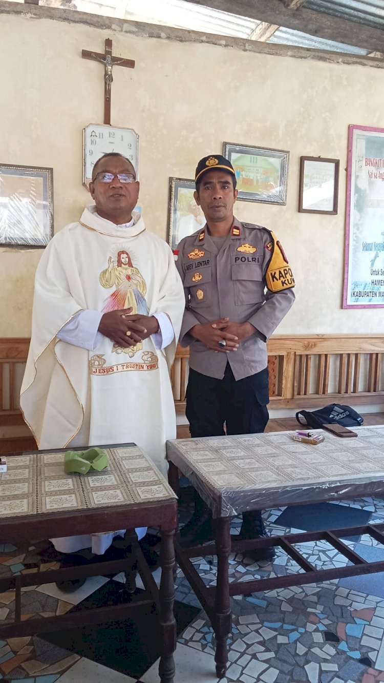 Redam Polarisasi Pilkades 2026, Polsek Kuwus dan Gereja Katolik Ranggu Perkuat Sinergi