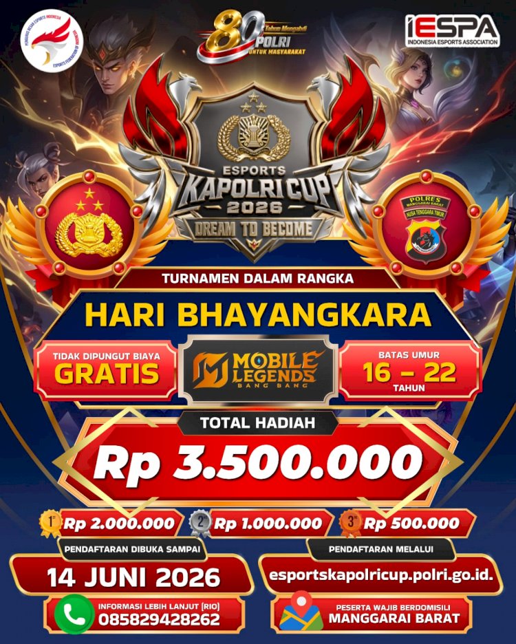 Cegah Kenakalan Remaja dan Judi Online, Polres Mabar Wadahi Kreativitas Pemuda Melalui Esports