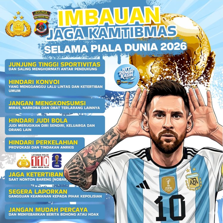 Piala Dunia 2026: Kapolres Manggarai Barat Minta Warga Jaga Kamtibmas dan Jauhi Judi Bola