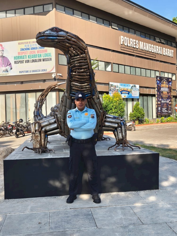 Polri Presisi Dukung Pariwisata: Patung Komodo Racing Jadi Ikon Baru Labuan Bajo