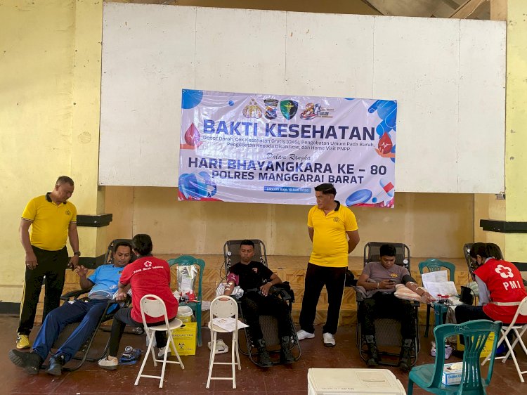 Setetes Darah untuk Labuan Bajo: Aksi Humanis Si Dokkes Polres Mabar Sambut Hari Bhayangkara