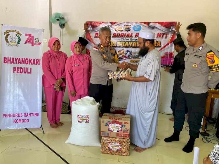 Wujud Nyata Polri Melayani: Polsek Komodo Sentuh Ponpes Tahfiz Alfatah di Hari Bhayangkara ke-80