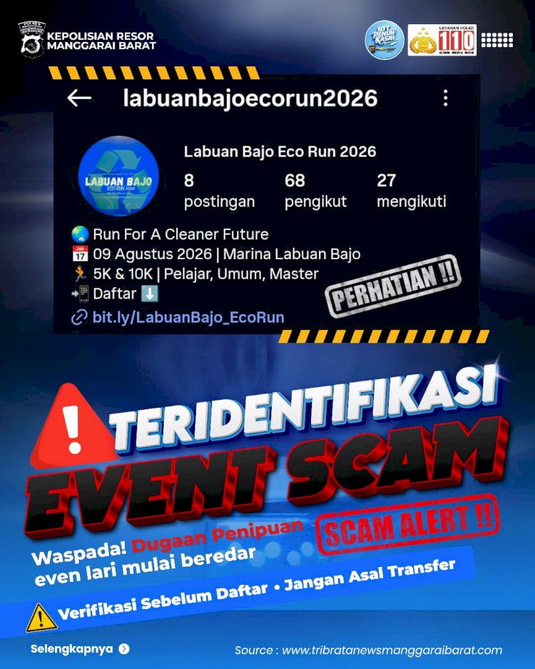 Waspada Penipuan Berkedok 'Fun Run' di Labuan Bajo, Polisi Endus Akun Instagram Bodong
