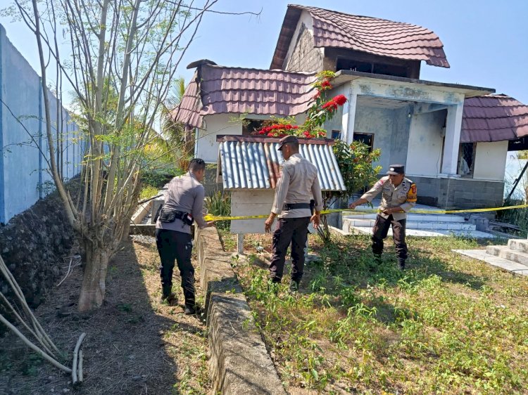 Kebakaran Hanguskan Kantor BKKBN Boleng, Polres Mabar Amankan TKP dan Selidiki Penyebabnya