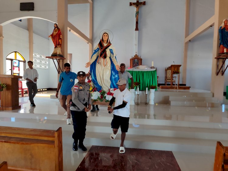 Festival Golo Koe 2026, Polisi Estafet Amankan Perarakan Patung Bunda Maria Assumpta Nusantara