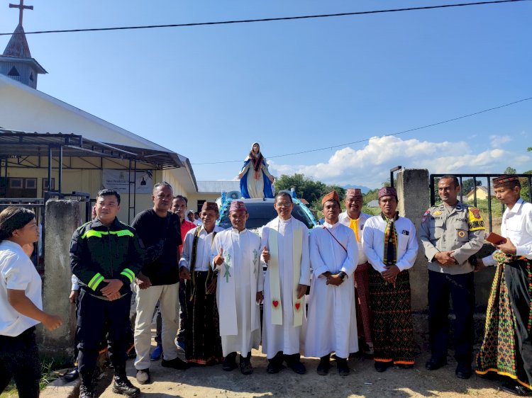 Festival Golo Koe 2026, Polisi Estafet Amankan Perarakan Patung Bunda Maria Assumpta Nusantara