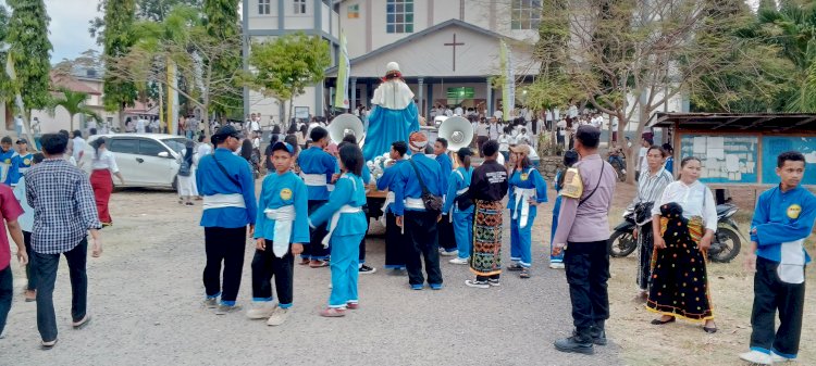 Festival Golo Koe 2026, Polisi Estafet Amankan Perarakan Patung Bunda Maria Assumpta Nusantara