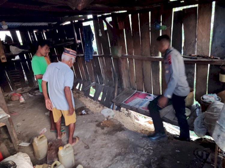 Jembatani Kepedulian Pekerja Migran, Polsek Lembor Salurkan Bantuan dan Pulihkan Trauma Korban Gempa Flores