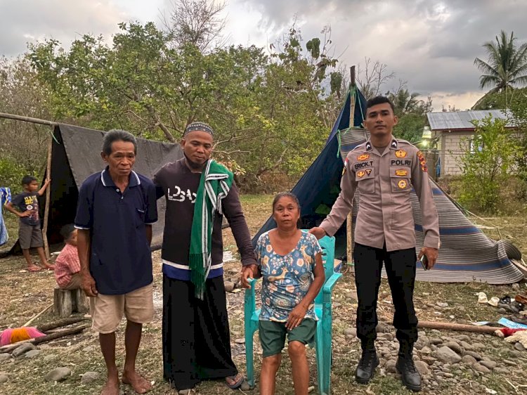 AKBP Christian Kadang Utus Terapis Pribadi Obati Korban Gempa Penderita Strok di Mabar