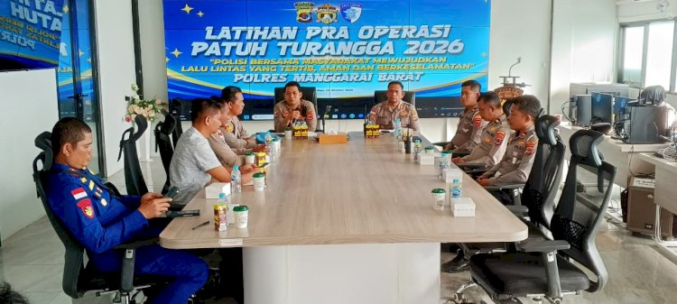 Matangkan Kesiapan Personel, Polres Manggarai Barat Gelar Latpra Ops Patuh Turangga 2026