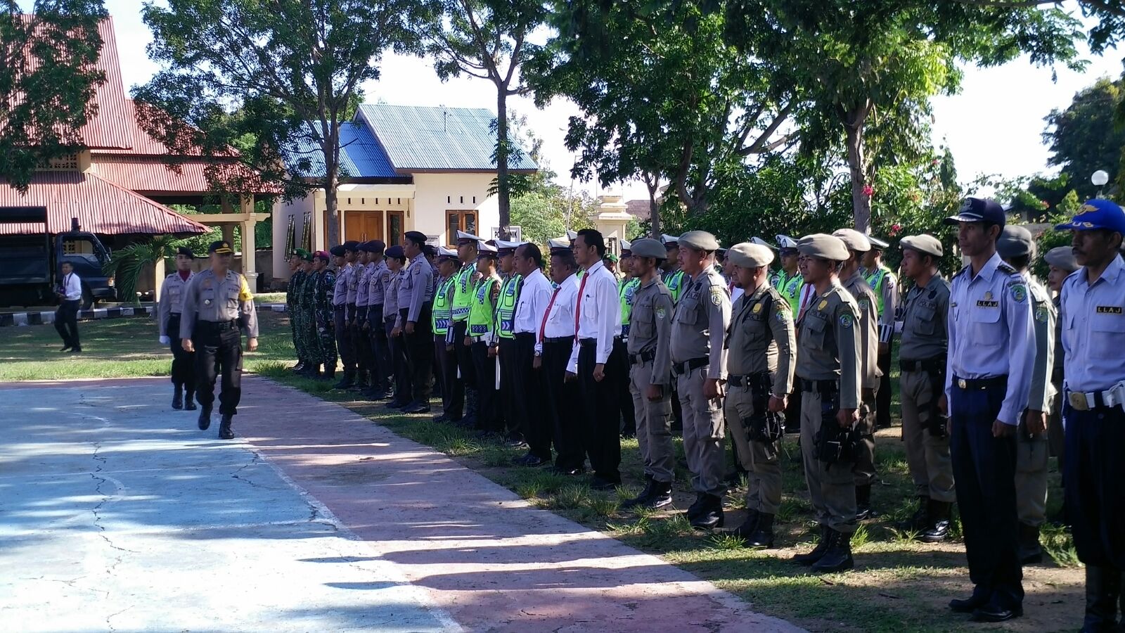 POLRES MABAR MENGELAR APEL GELAR PASUKAN OPS LILIN TURANGGA 2015