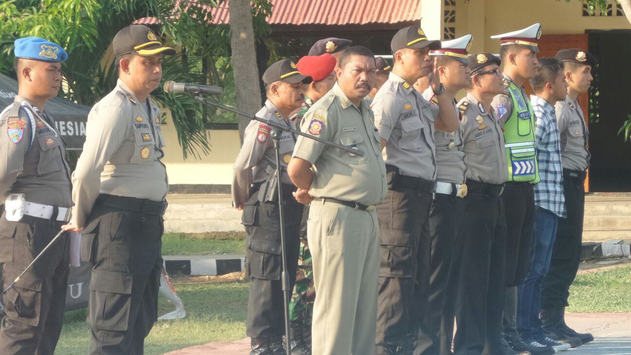 Kapolres Mabar Pimpin Apel Gabungan Dalam Rangka Pengaman Malam Pergantian Tahun