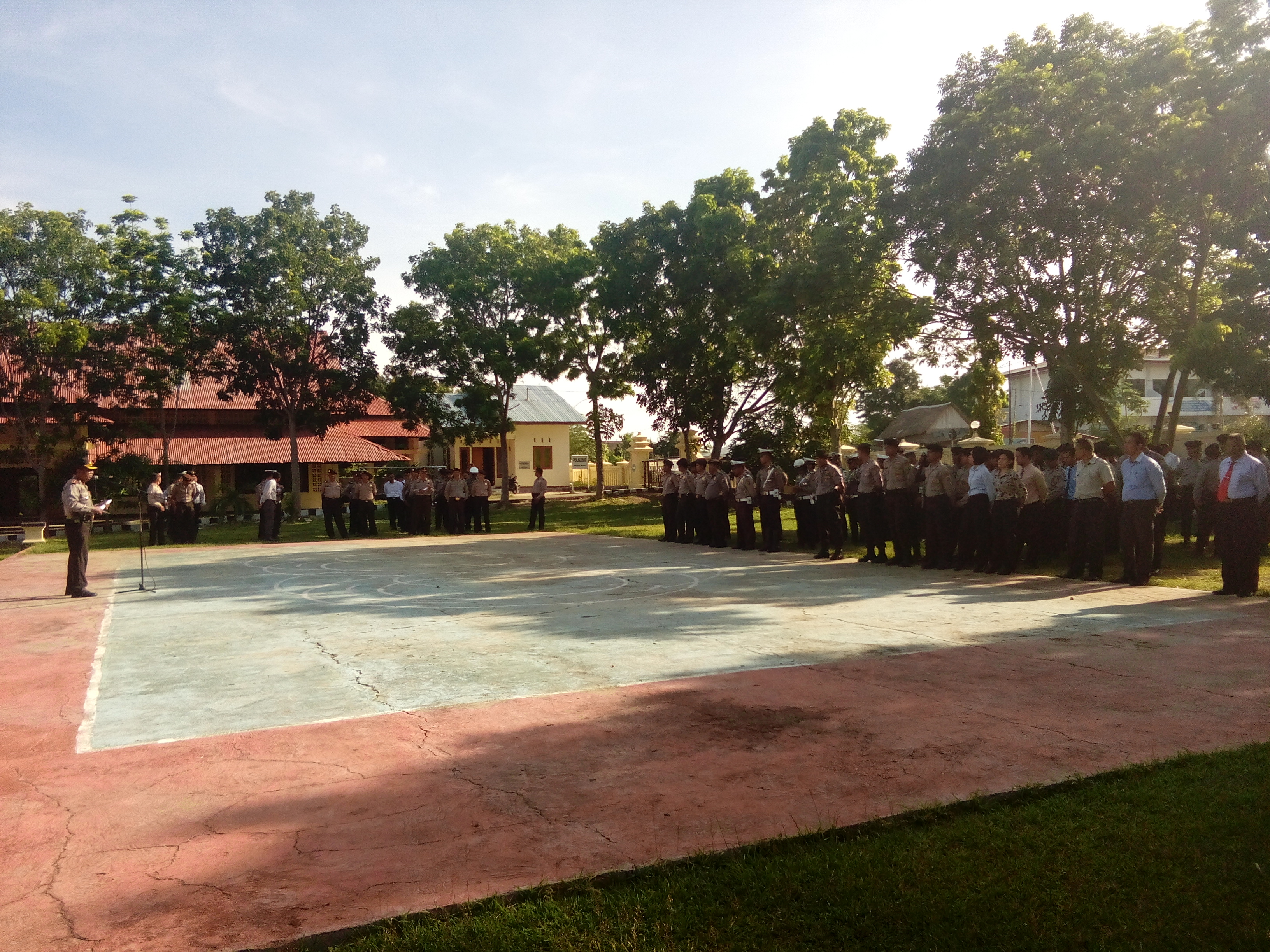 POLRES MABAR GELAR APEL PENGECEKAN KEKUATAN DALAM RANGKA CIPTA KONDISI