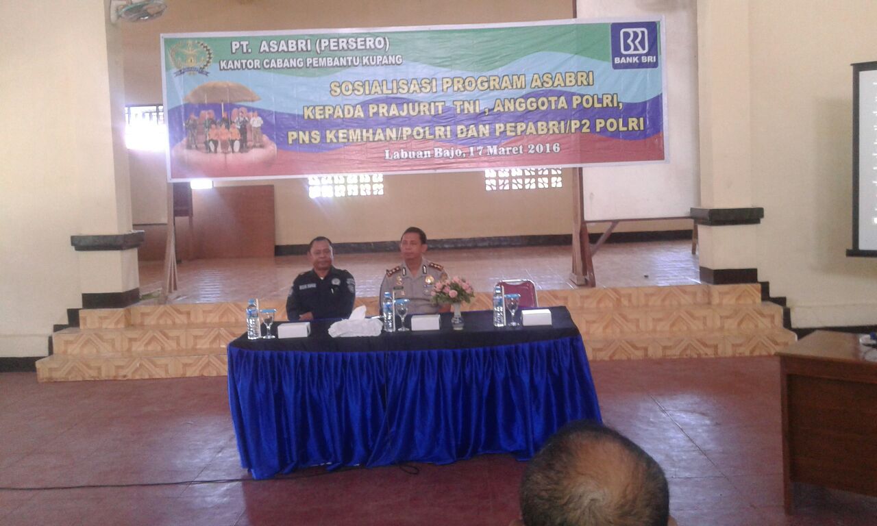 KAPOLRES MANGGARAI BARAT BUKA ACARA SOSIALISAI PROGRAM ASABRI