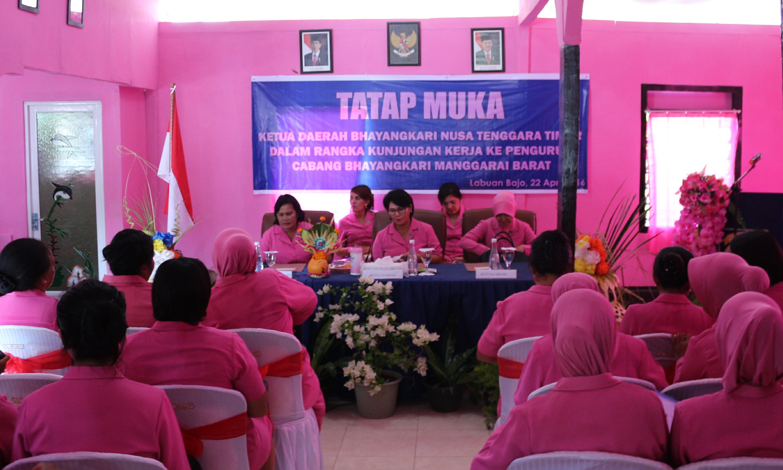 Ketua Bhayangkari Daerah NTT Tatap Muka Bersama Pengurus Bhyangkari Cabang Mabar