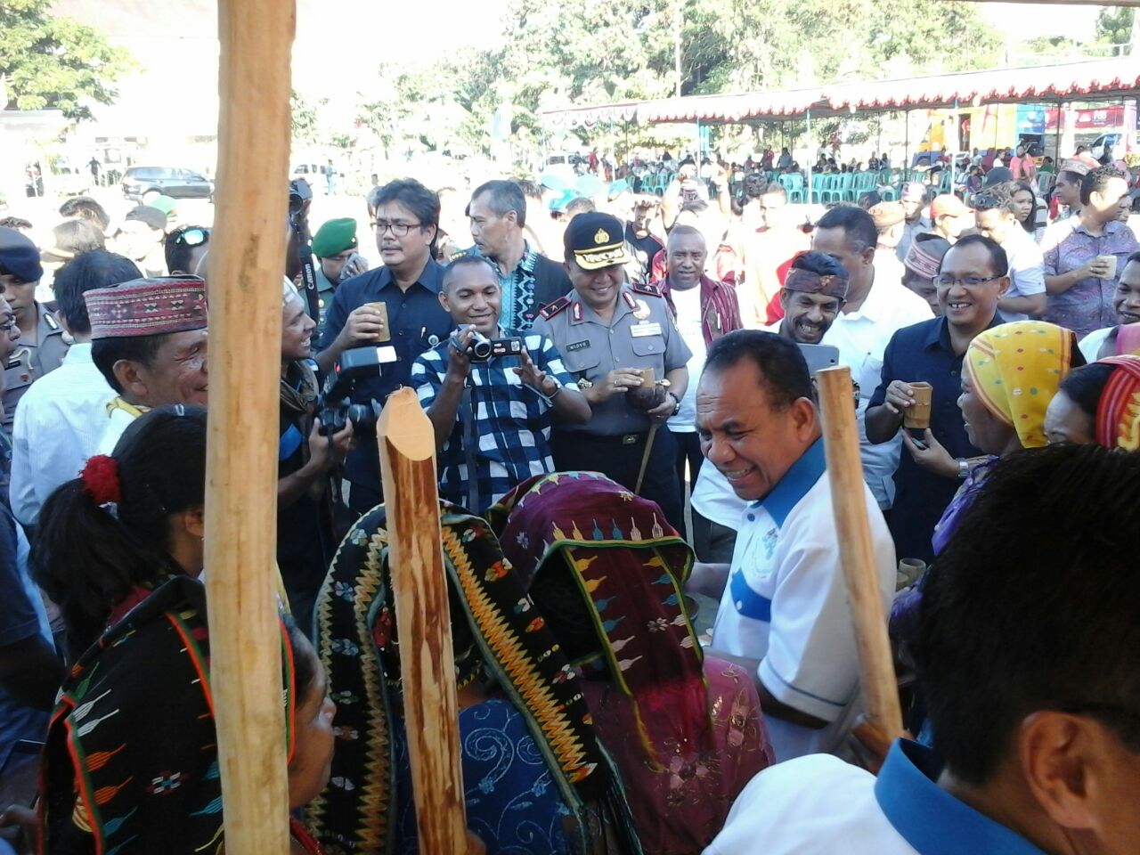 Kapolda NTT Hadir Dalam Vestifal Tumbuk Kopi Manggarai