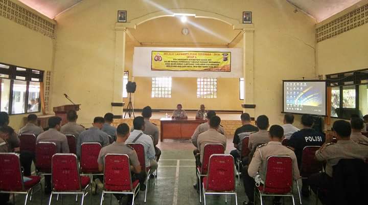 Wakapolres Mabar Pimpin Latihan Pra Operasi Pekat Turangga 2016 Tahap II