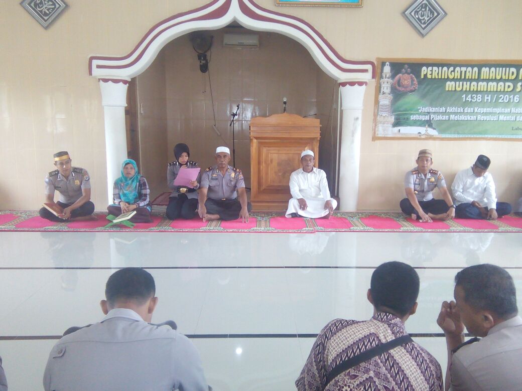 Polres MabarMenggelar Peringatan Maulid Nabi Besar Muhammad SAW 1438 H