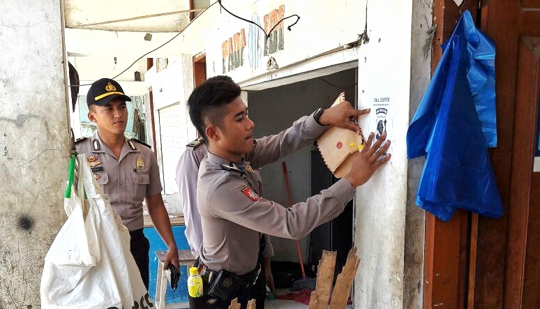 SPKT Polres Manggarai Barat Lakukan Sosialisasi Layanan 24 Jam Call Center Polres Manggarai Barat