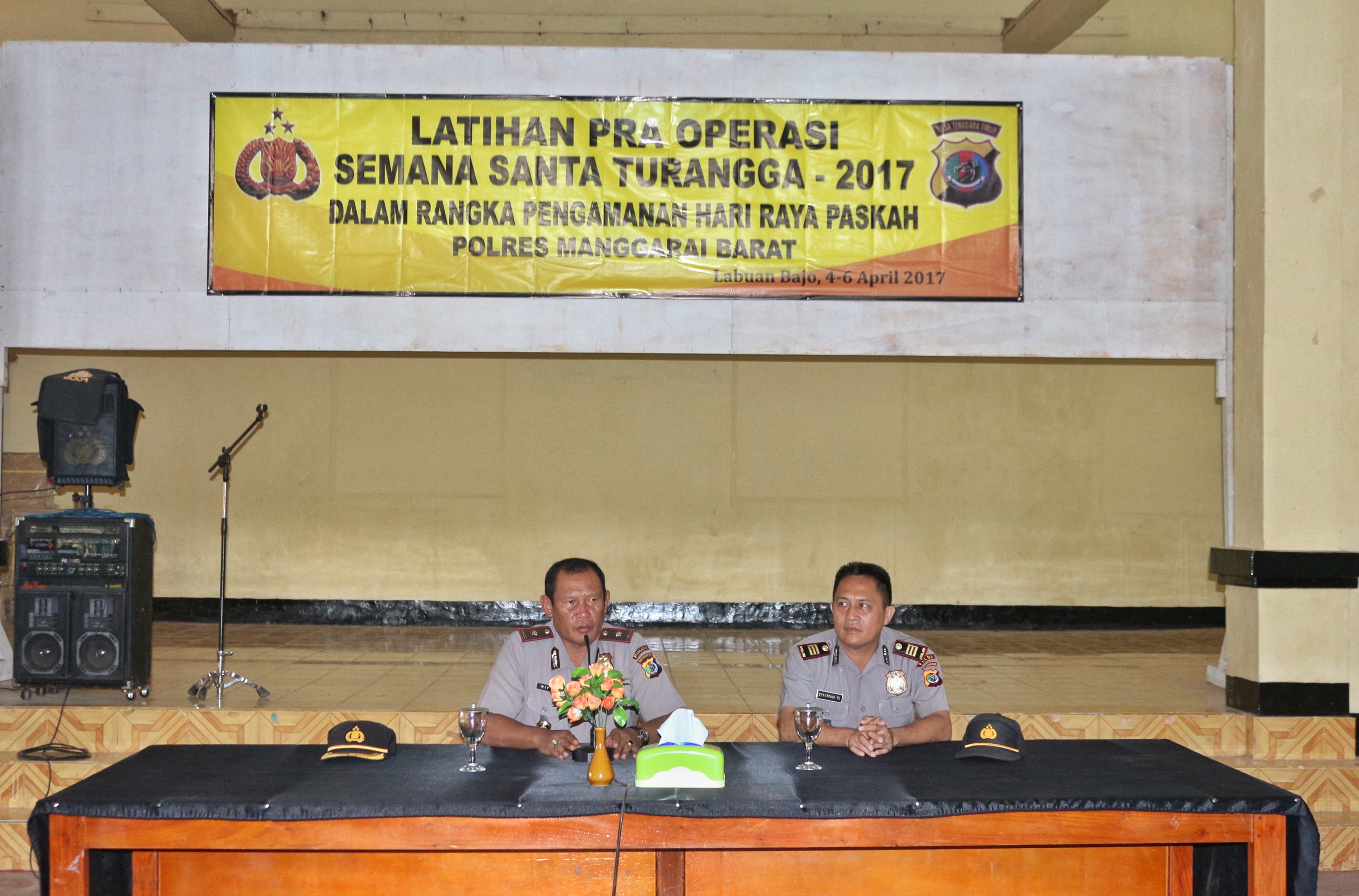 Wakapolres Mabar Tutup Kegiatan Latihan Pra Operasi Semana Santa Turangga 2017 Tingkat Polres Mabar