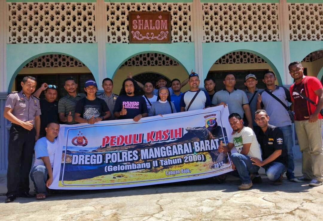 Rayakan HUT Ke-10 Personil Polres Mabar-NTT Angkatan 29/DREGD 2006 Berbagi Kasih di Panti Asuhan St.Damian Labuan Bajo