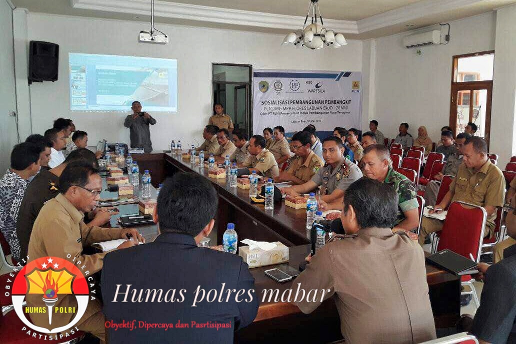 Wakapolres Mabar hadiri rapat bersama Forkopimda Mabar Terkait Proyek Pembangunan Pembangkit Listrik Tenaga Mesin Gas Yang Akan segera dibangun di Tanjung Boleng