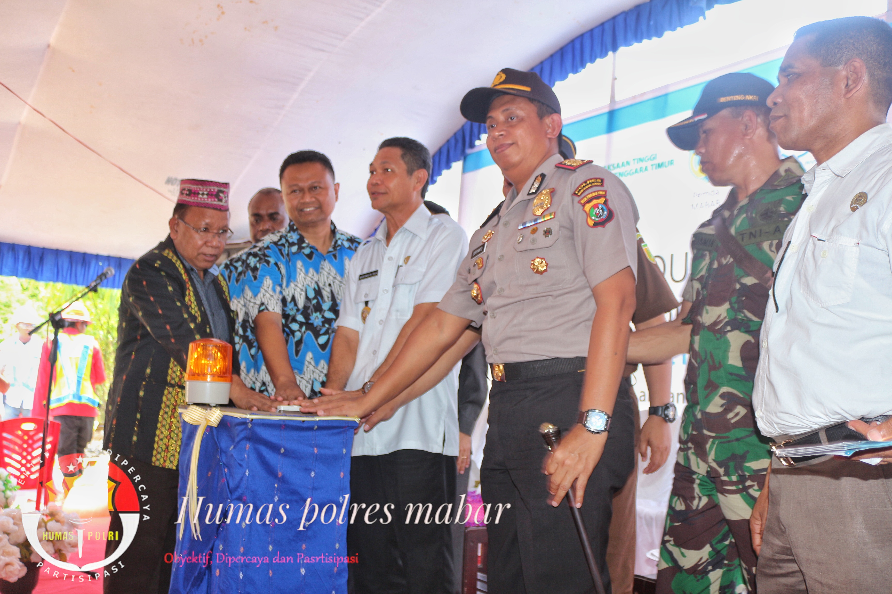 Kapolres Mabar Bersama Forkopimda Hadiri Groundbreaking Pembangunan PLTG/MG MPP Berkapasitas 20 MW