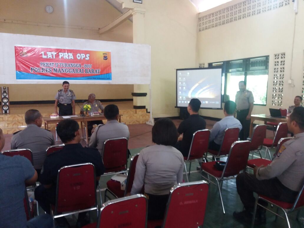 Jelang Natal dan Tahun Baru, Polres Mabar gelar Latpraops Pekat II Turangga 2017