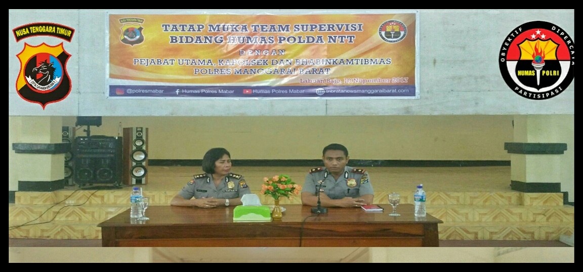 Kasubbid Penmas Bid Humas Polda NTT Tatap Muka dengan Personil Polres Mabar